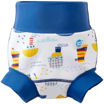 Imagen de Splash About Happy Nappy Pañal de Natación Reutilizable Baby and Toddler Swim, Tug Boats, 3 6 Meses Unisex bebé