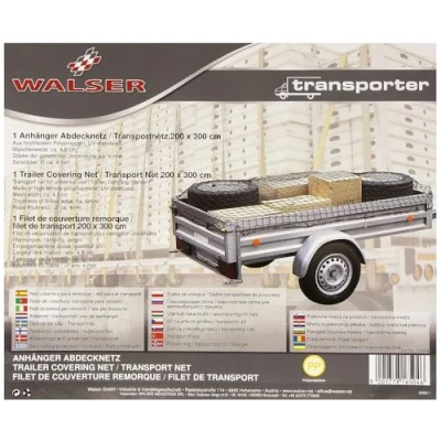 Imagen de Walser Red de Transporte 200x300cm, sujeción Carga elástica, para remolques 3mm Espesor, Equipaje