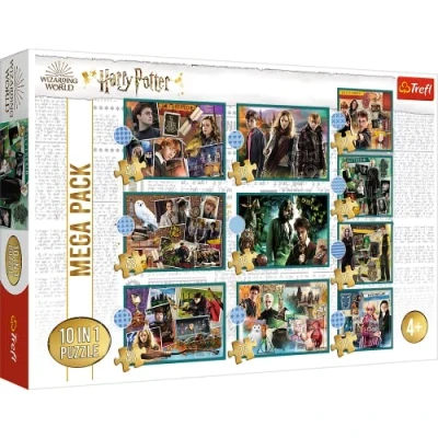 Imagen de Trefl 10en1, 10 Rompecabezas, de 20 a 48 Elementos Diferentes Niveles Dificultad, Entretenimiento, para Niños Partir 4 Años Puzzle, Color, in The World of Harry Potter (90392)