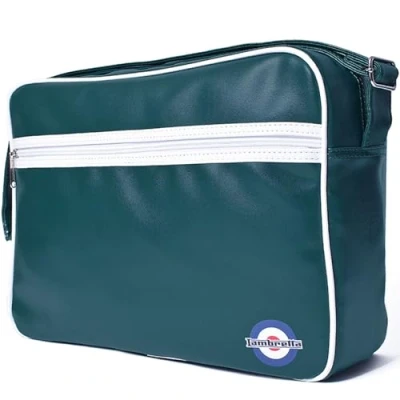 Imagen de Lambretta Bolsa de vuelo con logotipo, verde/blanco, Talla única, Retro