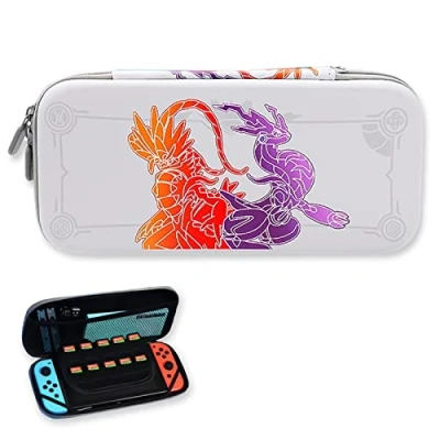 Imagen de WUERKIYA Estuche Compatible con Switch y OLED Lindo rígido de Transporte Funda Protectora Almacenamiento para 10 Juegos Consola Accesorios