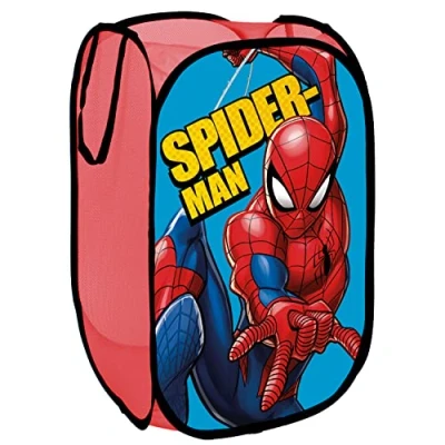 Imagen de ARDITEX Cesta Plegable Infantil Spiderman, Organizador Rectangular con Asas para Almacenaje de Ropa y Guardar Juguetes, Flexible, Ligero Resistente 36 x 58 cm