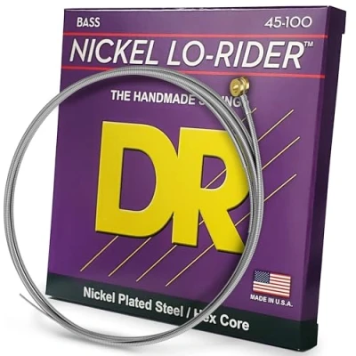 Imagen de DR String NMLH 45 Nickel Lo Rider Juego Cuerdas Bajo