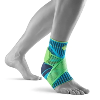 Imagen de Bauerfeind tobillera unisex con 1 para deportes como fútbol, fitness o correr, no se dobla gracias al vendaje de tobillo, azul, M