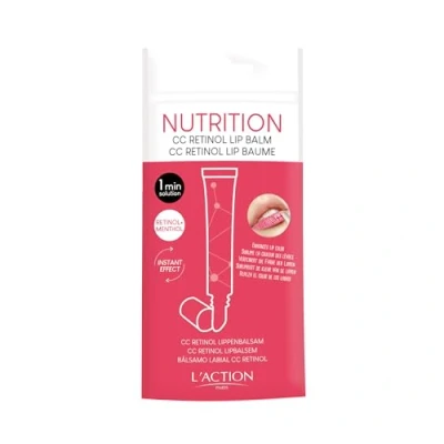 Imagen de L&#039;Action Paris CC Retinol Lip Balm, Nourishes and Soothes Skin, Helps with Dehydrated Lips, 12ml