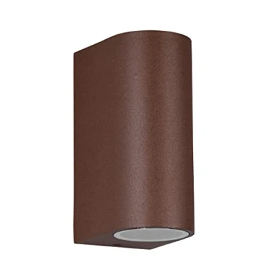 Imagen de Trio Lighting Aplique exterior Roya up &amp;downlight redondo, óxido
