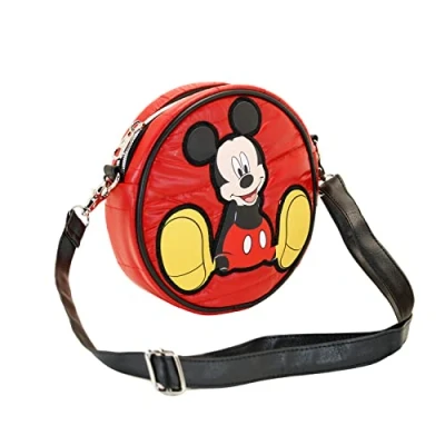 Imagen de Karactermania Mickey Mouse Round Padding Bandolera para niños, Talla: One Size, Rojo