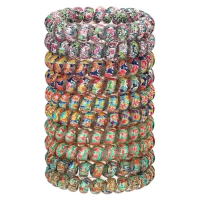 Imagen de JessLab Espiral Pelo Lazos, 10pzas Surtido Sin Rastro Lindo Plástico Cola de Caballo Plástico, No Daño Cabello Accesorio para Mujeres y Niñas, Mezcla Color 1