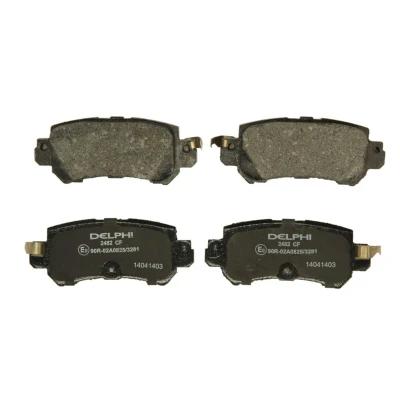 Imagen de DELPHI LP2482 Juego de pastillas freno no preparado para indicador desgaste Chapa antichirridos sin accesorios MAZDA: CX 5 I, 2 Hatchback, 3