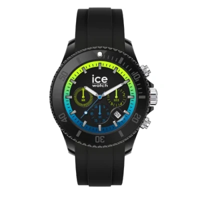Imagen de ICE Watch Chrono Black lime Reloj negro para Hombre con Correa de silicona 020616 (Extra large)