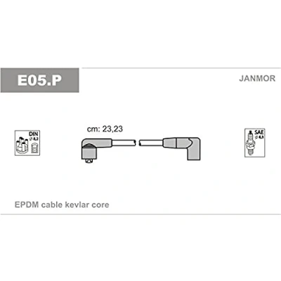Imagen de JANMOR E05.P Juego de Cables Encendido FIAT: Cinquecento