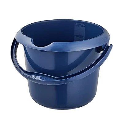 Imagen de keeeper Cubo con Escala de Medida integrada y asa ergonómica, 5 l, Mika Eco Line, Azul