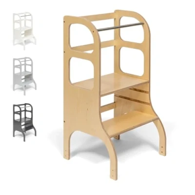 Imagen de Ette Tete Step UP Torre Auxiliar de Altura Ajustable (de Madera)
