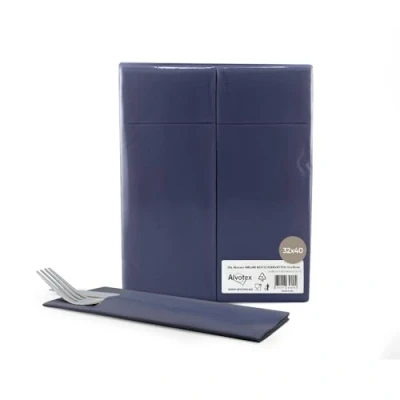 Imagen de Alvotex Servilletas Airlaid, Azul, 50 Unidades