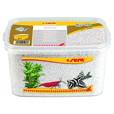 Imagen de sera Gravel White 1 3 mm 6.000 ml Grava Natural Blanca (Ø mm) para Todos los acuarios de Agua Dulce y Salada