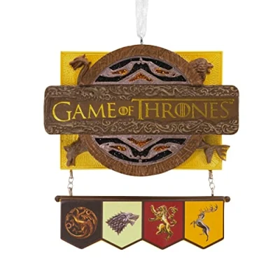 Imagen de Hallmark HBO 25574054 Adorno navideño de Juego Tronos, Multicolor, 8,9 cm Alto por 8,3 Ancho 1,6 Largo