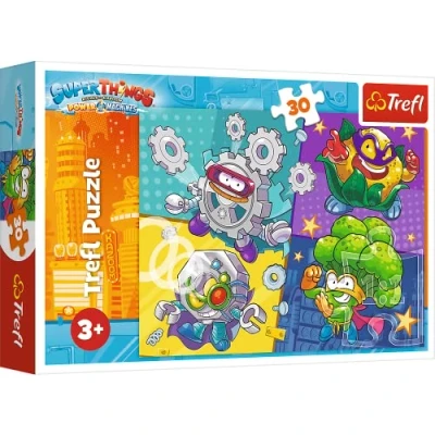 Imagen de Trefl Super Heroes, Marvel Avengers de 30 Piezas, para niños a Partir 3 años Puzzle, Color superhéroes, Things