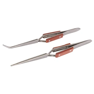 Imagen de Silverline Tools 696669 Pinzas de precisión, 2 piezas (162/165 mm) Multicolor