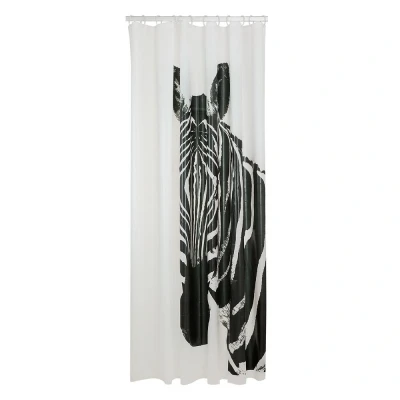 Imagen de Sealskin Zebra Cortina de ducha 180x200 cm PEVA Negro / Blanco