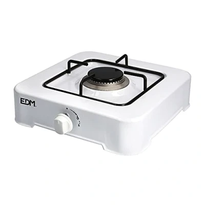 Imagen de EDM 07420 Cocina de Gas Esmaltada con 2 Fuego, Blanco.