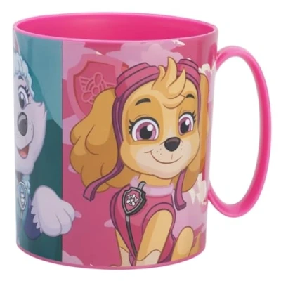 Imagen de ALMACENESADAN, 4943, Pack vuelta al cole Patrulla canina girls, paw patrol; compuesto por taza microondas 350ml, productos reutilizables, sin BPA