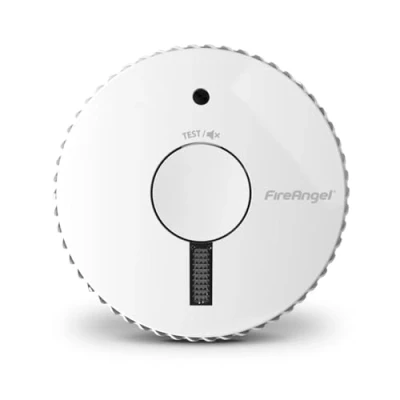 Imagen de FireAngel FA6611 R detector de humo óptico con luz escape, alarmas 10 años para el hogar baterías reemplazables 3 años, temprano, repuesto ST 623E, color blanco