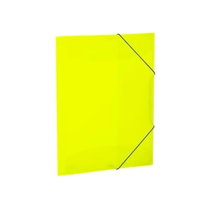 Imagen de HERMA 19696 Carpeta A3 translúcida amarillo neón, 3 unidades, para niños, de plástico, con solapas interiores y goma, juego carpetas estables plástico niños niñas