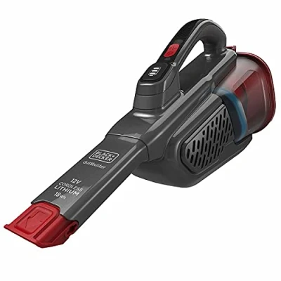 Imagen de Black+Decker BHHV315J QW Aspirador de Mano inalámbrico, bateria Litio 12 V 1,5 Ah, Capacidad del depósito: 700 Ml, Cargador Enchufe, Cable alargador Integrado