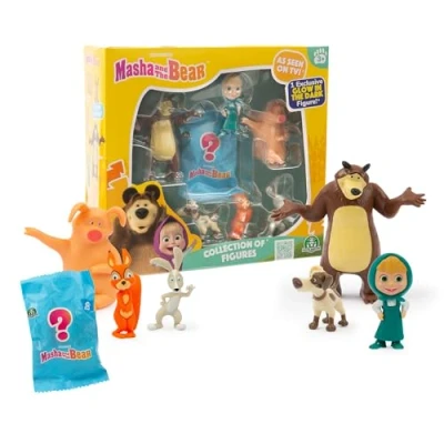 Imagen de Masha et Michka MHA31 Juego de Figuras (6 y 1 Figura Surprise Glow in The Dark)