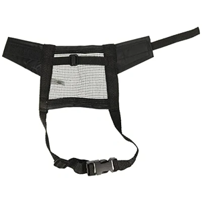 Imagen de Trixie Bozal Nylon con malla cosida, S M, Negro, Perro
