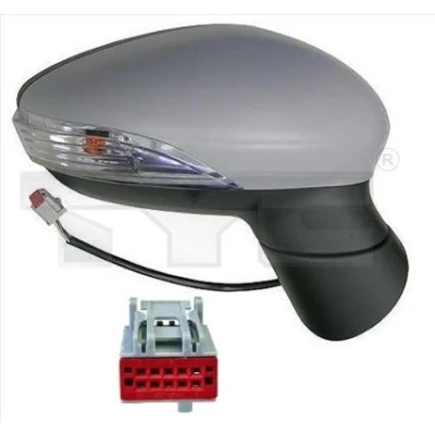 Imagen de Espejo retrovisor Tyc 310 0224 izquierda imprimado para ajuste elect. espejo, asférico, calefactable FORD: FIESTA 6, 6 Van