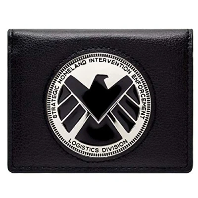 Imagen de Cartera de Marvel Avengers Agents of Shield Phil Coulson Distintivo Negro