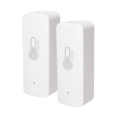 Imagen de LED ATOMANT Pack 2x Termometro Higrometro Sensor de Temperatura y Humedad WIFI, Uso en Interior Exterior, Control por App Smart Life, Compatible con Alexa Google Home