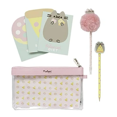 Imagen de Grupo Erik Set escritura Pusheen Estuche escolar con material Pack escolar/Kit papelería niña