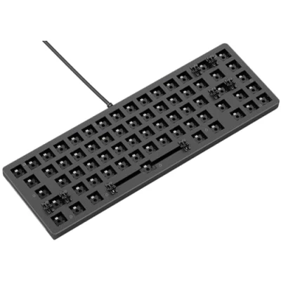 Imagen de Glorious gaming GMMK 2 Compact (65%) Barebones (solo carcasa) Carcasa de teclado mecánico, compacta TKL (65%), aluminio, personalizable, RGB, distribuciones americano / ANSI Negro