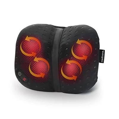 Imagen de Medisana CL 300 Cojín de masaje Shiatsu con función calor, ajuste ergonómico individual a la espalda 4 cabezales para hombros, espalda, piernas y cuello, Black