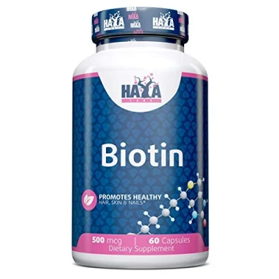 Imagen de Haya Labs La Biotina, 500Mcg 60 Caps g