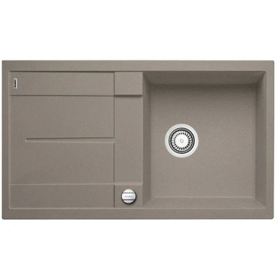 Imagen de Blanco Metra 5 S Silgranit PuraDur 517348 Fregadero empotrado, Gris (Tartufo), 50 cm