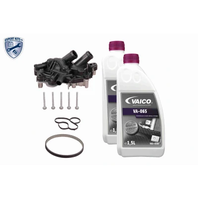 Imagen de VEMO V15 99 2129 XXL Bomba de Agua + Kit Distribucion con tubo, juntas, líquido refrigerante correa, termostato, tornillos 81