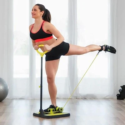Imagen de InnovaGoods® Plataforma de fitness para glúteos y piernas con guía ejercicios, gimnasio en casa tonifica fortalece tus piernas, incluye ejercicios.