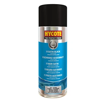 Imagen de Hycote Pintura en Aerosol Secado Rápido Negro Satinado 400 ml