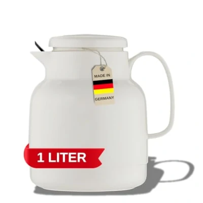 Imagen de Helios 3124 001 Jarra Térmica (1,0 l con teesie, Color Blanco, Plástico, 14,2 x 13,6 19,3 cm