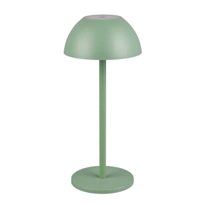 Imagen de Reality Leuchten Ricardo R54106149 Lámpara LED de mesa para exterior (batería exterior, plástico, incluye 1,7 W, 4 toques), color verde
