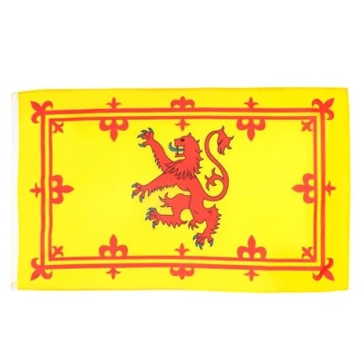 Imagen de AZ FLAG Bandera Reino de Escocia 250x150 cm Gran Estandarte Real Escocés 100% Poliéster Con Ojales Metal integrados 300g Colores Vivos Y Resistente A La Decoloración