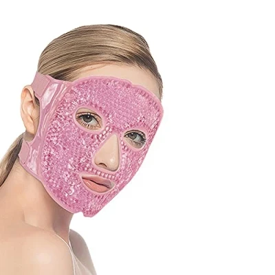 Imagen de CAM2 máscara refrescante para ojos, de gel reutilizable ojos hinchados, bolsas (rosa)