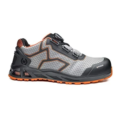 Imagen de BASE, K Jump, zapato de seguridad, Kaptiv, BOA® System, color gris y naranja, S1P HRO SRC, talla 39