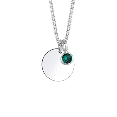 Imagen de Elli Collares Cadena para Mujer con Piedra de Nacimiento del Mes Mayo y Cristales en Plata Ley 925