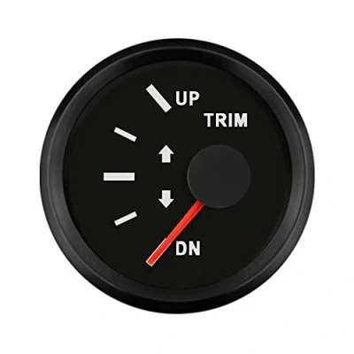 Imagen de ELINGTrim Indicador Medidor 0 190ohm up dn 2&quot;(52mm) 9 32V con retroiluminación para embarcaciones