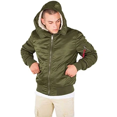 Imagen de Alpha Industries MA1 Hooded Chaqueta de entretiempo Dark green, Hombre, Talla: XXL, green