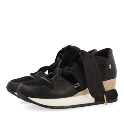 Imagen de Sneakers Negras Tipo Espadrille para Mujer LIZARDA